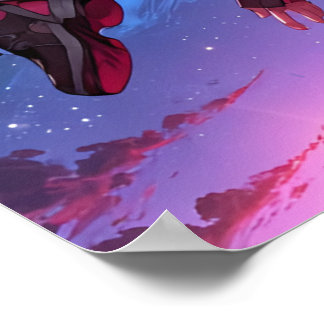 BEGRÄNSAD | Skybound Dreams - Cosmic Anime Poster