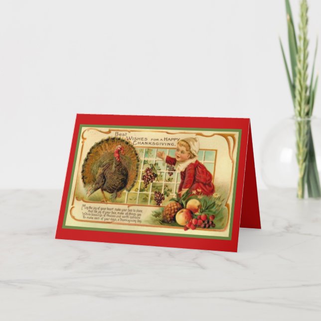 Begränsad Thanksgiving Helgkort (Framsida)