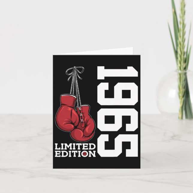 Begränsad upplaga 1965 Boxer 60-årsfirande boxning Kort (Framsida)
