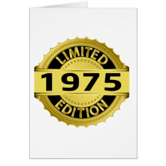 Begränsad upplaga 1975 hälsningskort