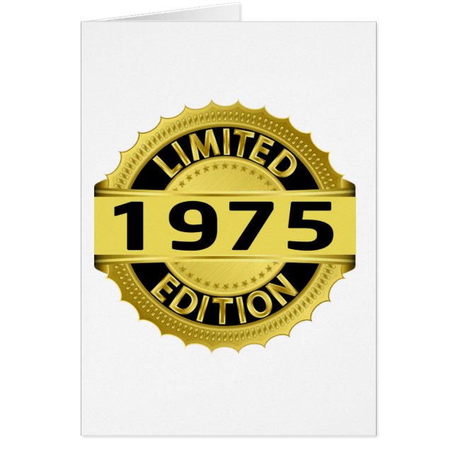 Begränsad upplaga 1975 hälsningskort (Framsidan)