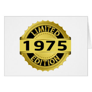 Begränsad upplaga 1975 hälsningskort