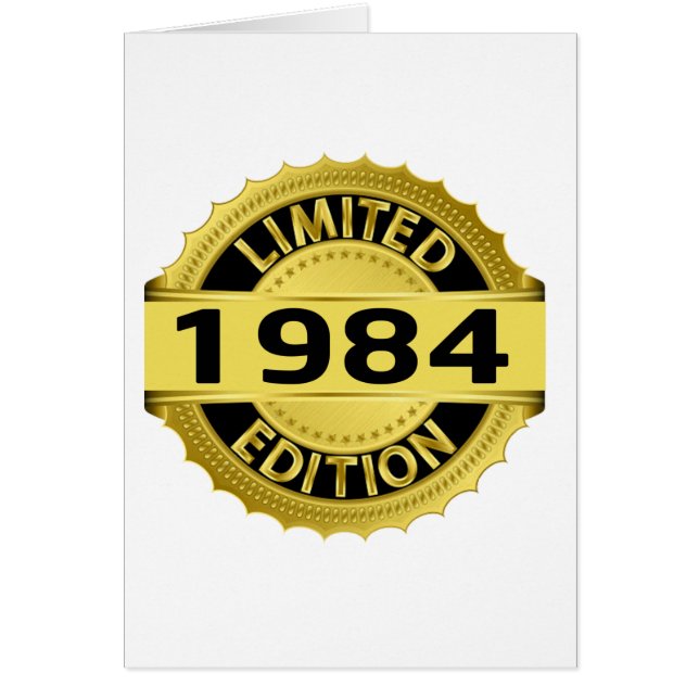 Begränsad upplaga 1984 hälsningskort (Framsidan)