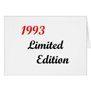 Begränsad upplaga 1993 hälsningskort