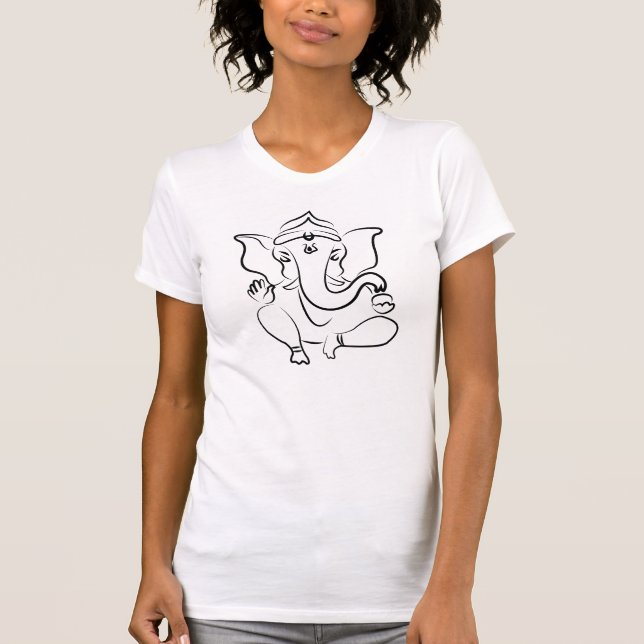 Begränsad upplaga"Ganesha" utslagsplats Tee Shirt (Framsida)