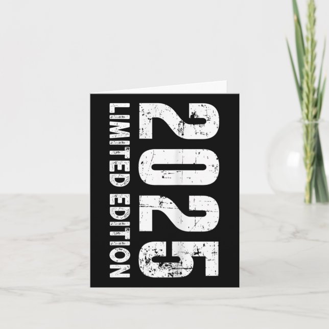 Begränsad Upplaga Och 2025  Kort (Framsida)