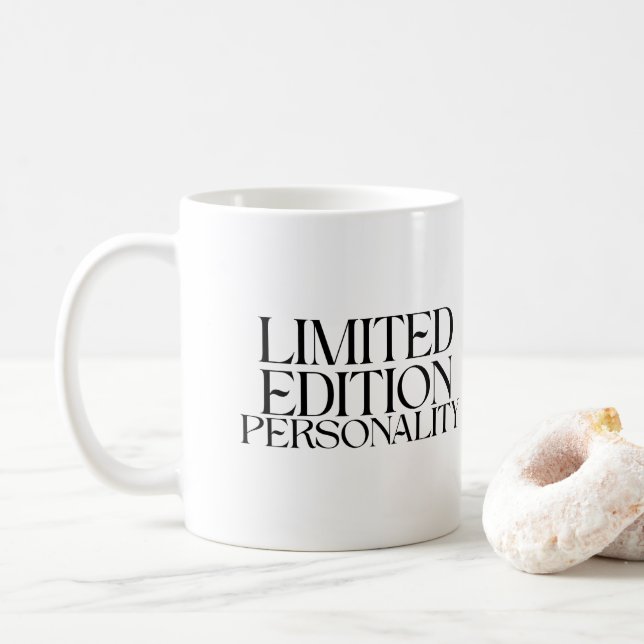 Begränsad Upplaga Personlighet Sarksatisk Typograf Kaffemugg (Med munk)