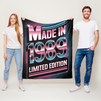 Begränsad Upplaga Retro 1989 Flanellfilt Fleecefilt