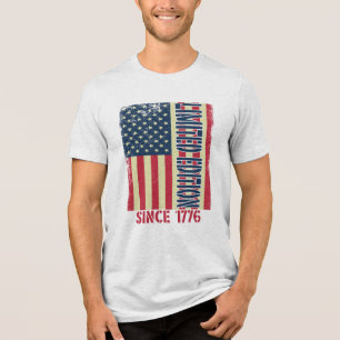 Begränsad Upplaga Sedan 1776 Vintage Patriotisk Fl T Shirt