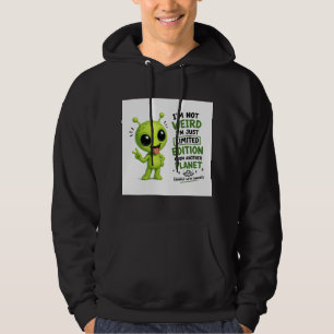 Begränsad upplaga utomjordingdesign hoodie