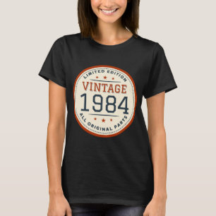 Begränsad Upplaga Vintage 1984 Alla Originaldelar T Shirt