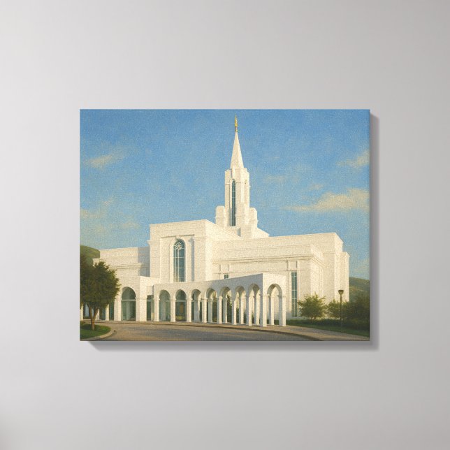 Begränsad Utah Temple Painting™ LDS Art Canvas (Framsida)