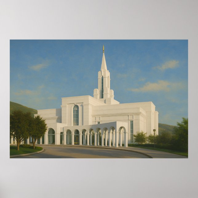 Begränsad Utah Temple Painting™ LDS Art Poster (Framsidan)