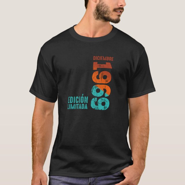 Begränsad utgåva 1969 Årets Retro 1969 Vint T Shirt (Framsida)