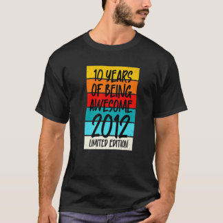 Begränsad utgåva 2012 t 10 år av Fantastisk Shirt