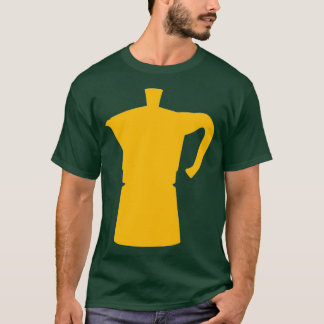 Begränsad utgåva av gult Moka Pot T Shirt