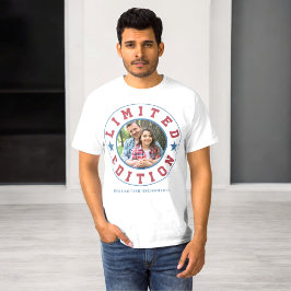 Begränsad utgåva, bästa pappa-foto t shirt