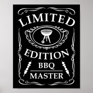 Begränsad utgåva BBQ Master Smoker Grill Barbecue Poster