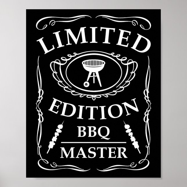 Begränsad utgåva BBQ Master Smoker Grill Barbecue Poster (Framsidan)