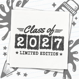 Begränsad utgåva för examen, avgångsklass 2027 pappersservett