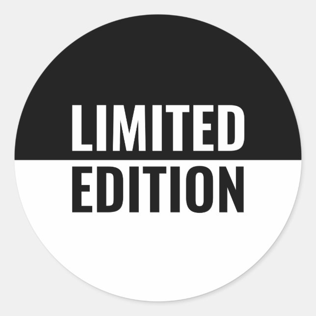 Begränsad utgåva runt klistermärke (Framsida)