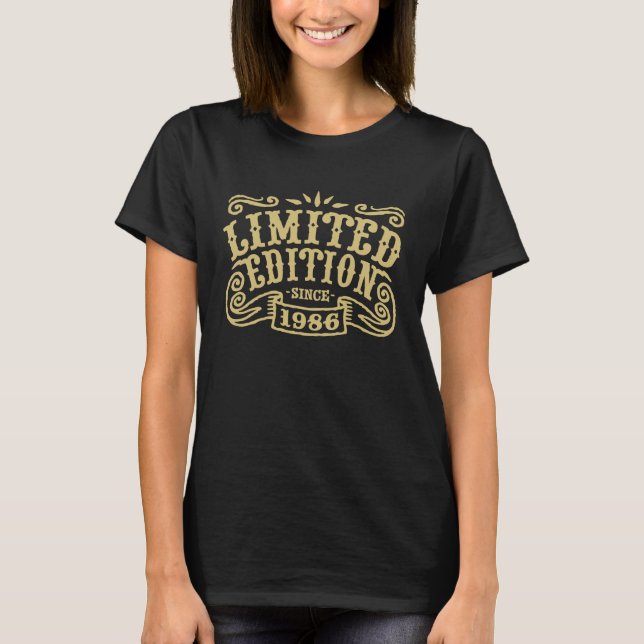Begränsad utgåva sedan 1986 t shirt (Framsida)