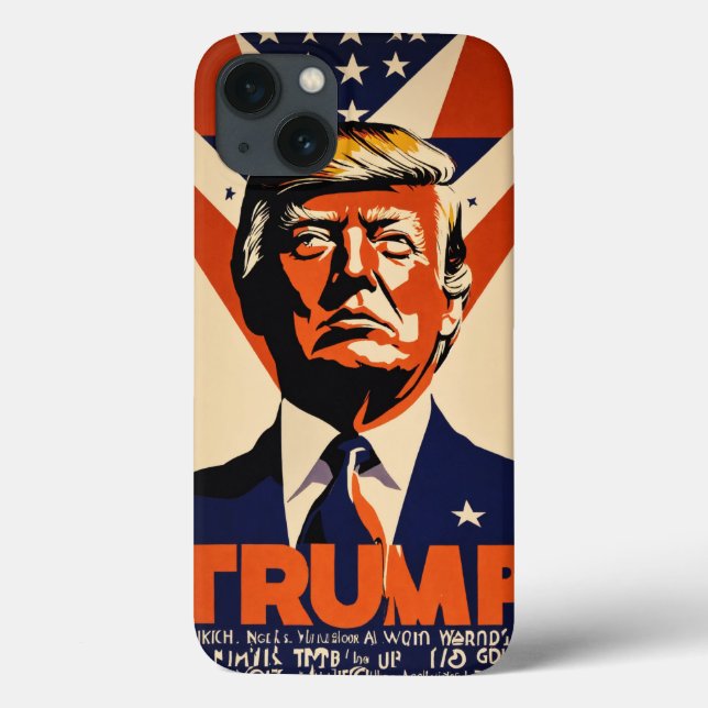 Begränsad utgåva Trump Kampanj iphone case (Baksida)