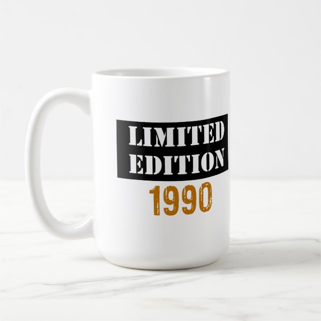 Begränsad utgåva vintage 1990 kaffemugg (Vänster)