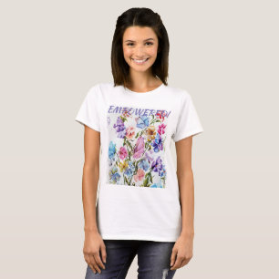 BEGRÄNSAD WHIMSICAL WATERCOLOR FLOWER TEE