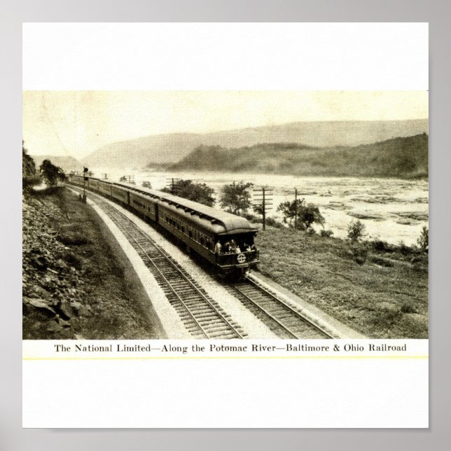 Begränsada Baltimore & Ohio Railroad 1920-talet Poster (Framsidan)