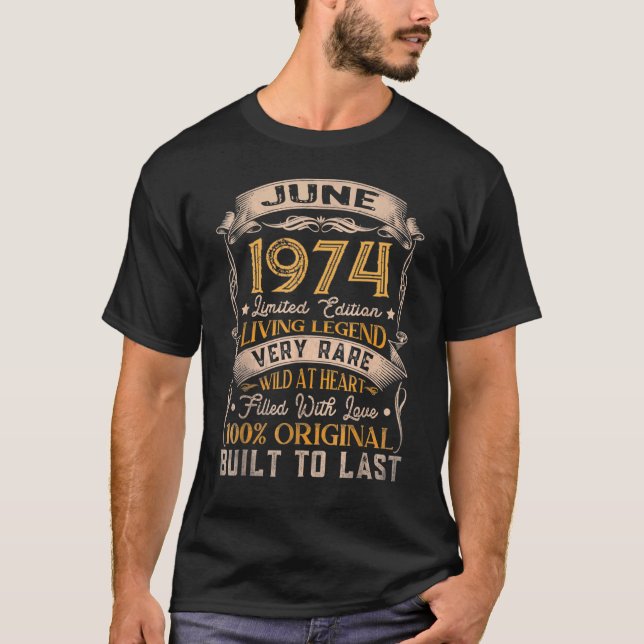 Begränsada upplagan från juni 1974 t shirt (Framsida)