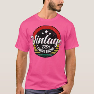 Begränsada upplagan Vintage 1954 födelsedag 69 föd T Shirt