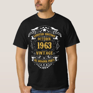 Begränsadare utgåvan Oktober 1963 Vintage alla o T Shirt
