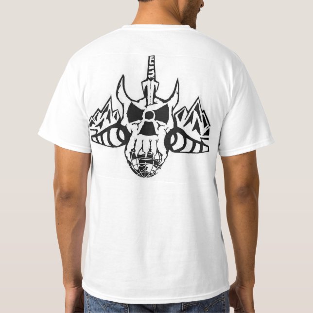 Begränsadt tryck för upplagaEarthBoarder skalle T-shirt (Baksida)