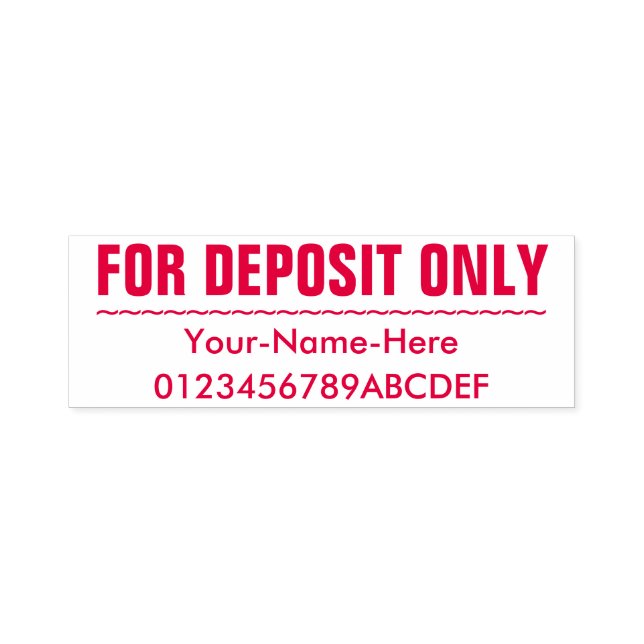 Begränsande godkännande med eget namn självfärgande stämpel (Design)