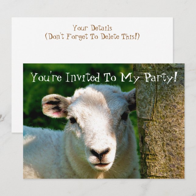 BEGRÄNSAT FÅR INBJUDNINGAR (Fram/baksida)