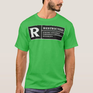 Begränsat starkt våld, genomträngande språksexu t shirt