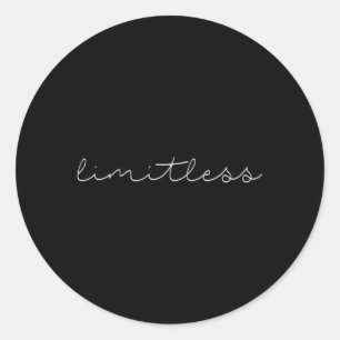 Begränsningslös företagargym Fitness inspiration Runt Klistermärke