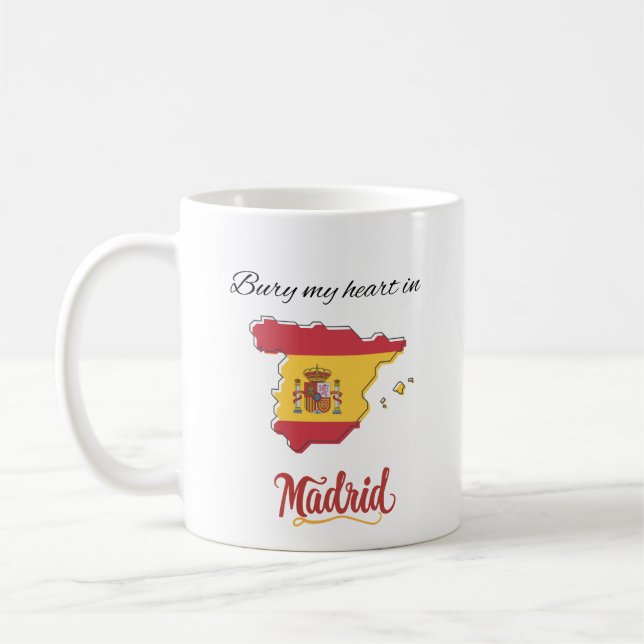 Begrav mitt hjärta i Madrid Kaffemugg (Vänster)
