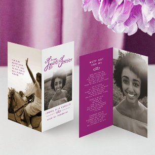 Begrava våra hjärtan för evigt violett dikt-kort kort