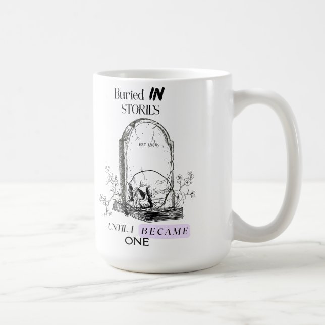 Begravd i berättelser Mörk Akademi Konst Kaffemugg (Höger)