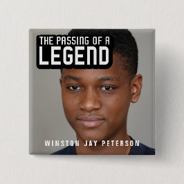 Begravning av en förklarad modern text mono knapp