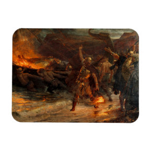 begravning av en viking (av Frank Dicksee) Magnet