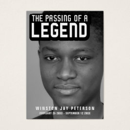 Begravning av ett förklarande modernt dikt-kort visitkort