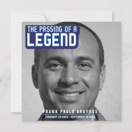 Begravning av ett historiskt modernt blått dikt-ko tack kort