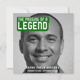 Begravning av ett legendariskt dikt av modern grön tack kort