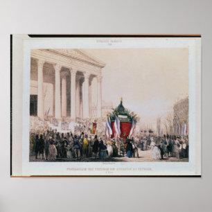 Begravning av offren av laen Madeleine Poster