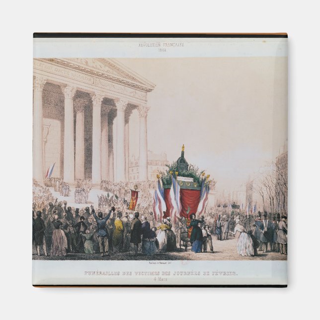 begravning av offren för La Madeleine Magnet (Framsidan)