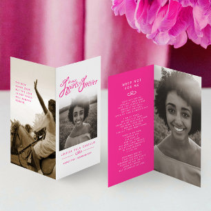 Begravning i våra hjärtan - dikt för evigt rosa kort