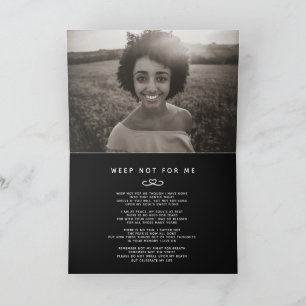 Begravning i våra hjärtan för alltid svart dikt kort